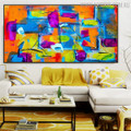 Brace Abstract Framed Texture Oil Portraiture for Living Room Wall Getup