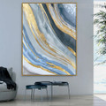 Calico Artwork Abstract Modern Bold Texture Acrylic Painting for Wall Decoration