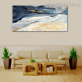 Hills Abstract Landscape Oil Painting on Canvas for Room Wall Outfit