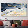 Hills Landscape Stretched Heavy Texture Artist Handmade Canvas Modern Abstract Art Painting For Cheap Wall Decor