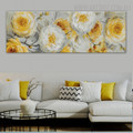 Floral Plant Abstract Floral Panoramic Framed Portmanteau for Wall Hanging Decor