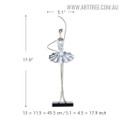 Ballet Showgirl Figurine Iron Statue Size