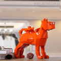 Orange Dog Animal Resin Sculpture for Decoration