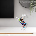 Colorful Reindeer Animal Sculpture for Home Decor
