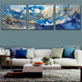 Blemishes Abstract Modern Handmade 3 Piece Split Wall Painting Set for Room Wall Décor