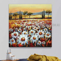 White Bloom Garden Floral Nature Beautiful Scenery Painting For Room Wall Trimming
