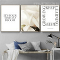 Time To Bloom Flower 3 Piece Typography Floral Vintage Painting Picture Canvas Print for Room Wall Equipment