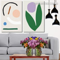 Sphere Leafage Lines Minimalist Modern Painting Picture Abstract Geometric Pattern Framed Two Piece Wall Art Set Canvas Prints For Living Room Decoration Ideas