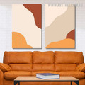 Tarnish Lines Colourful Scandinavian Abstract 2 Piece Minimalist Painting Photo Framed Wall Art Canvas Prints www.arttree.com.au