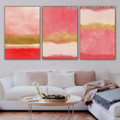 Colorific Speckles Scandinavian Abstract 3 Piece Modern Painting Image Canvas Print for Room Wall Drape