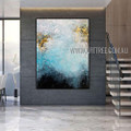 Particolored Splodges Modern Heavy Texture Artist Handmade Abstract Artwork For Room Garniture