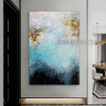 Particolored Splodges Modern Heavy Texture Artist Handmade Abstract Canvas Art For Room Decor