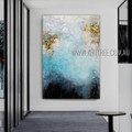 Particolored Splodges Modern Heavy Texture Artist Handmade Abstract Acrylic Painting For Room Getup