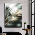 Tropical Palm Leafage Abstract Retro Photo Floral Artwork Canvas Print for Room Wall Moulding