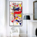 Multi Colored Tarnishes Modern Heavy Texture Artist Handmade Abstract Wall Art For Room Décor