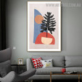 Sphere Tree Spots Geometric Scandinavian Wall Art Picture Abstract Canvas Print for Room Flourish