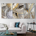 Colorful Brush Strokes Abstract Modern Heavy Texture Artist Handmade 2 Piece Multi Panel Canvas Painting Wall Art Set for Room Adorn