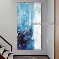 Motley Slur Art Abstract Heavy Texture Artist Handmade Modern Artwork Painting for Room Spruce