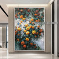 Floral Art Abstract Heavy Texture Artist Handmade Modern Art Painting for Room Getup