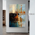 Freaked Design Modern Heavy Texture Artist Handmade Abstract Wall Art Painting for Room Flourish