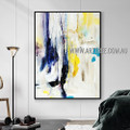 Dapple Splash Modern Heavy Texture Artist Handmade Abstract Acrylic Painting for Room Drape