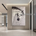 Dull Horse Abstract Animal Heavy Texture Artist Handmade Modern Art Painting for Room Garniture