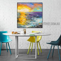 Colored Artwork Abstract Heavy Texture Artist Handmade Contemporary Art Painting for Room Drape