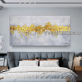 Golden Design Abstract Heavy Texture Artist Handmade Contemporary Art Painting for Room Onlay