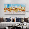 Auric Macular Abstract Heavy Texture Artist Handmade Modern Art Painting for Room Finery