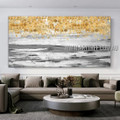 Repousse Speckled Design Modern Heavy Texture Artist Handmade Abstract Acrylic Painting for Room Onlay