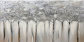 Monochrome Trees Botanical Contemporary Heavy Texture Artist Handmade Abstract Art Painting