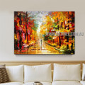 Autumn Forest Abstract Landscape Heavy Texture Artist Handmade Modern Art Painting for Room Spruce