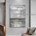 Stain Pattern Modern Heavy Texture Artist Handmade Abstract Art Painting for Room Molding