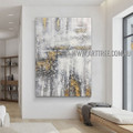 Splashes Design Modern Heavy Texture Artist Handmade Abstract Artwork Painting for Room Tracery