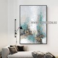 Colored Splashes Modern Heavy Texture Artist Handmade Abstract Artwork Painting for Room Ornament