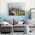 Varicolored Painted Lady Modern Floral Artist Handmade Heavy Texture Animal Art Painting for Room Getup