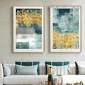 Gilt Tarnishes 2 Piece Abstract Wall Art Vintage Stretched Painting Picture Canvas Print For Room Onlay