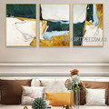 Dapple Flaws Abstract Modern Framed 3 Piece Multi Panel Painting Wall Art Set For Room Onlay