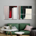 Splotches Design Abstract Modern Handmade 2 Piece Multi Panel Painting Set For Room Finery