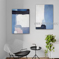 Smirches Artwork Abstract Modern Handmade 2 Piece Multi Panel Oil Painting For Room Finery