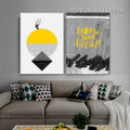 Triangular Mottles Circle Geometrical 2 Panel Typography Framed Art Modern Pic Canvas Print for Room Wall Drape