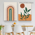 Little plants Abstract Scandinavian Painting Picture 2 Piece Abstract Wall Art Prints for Room Decoration