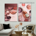 Wine Glass Food Modern Painting Picture 2 Piece Canvas Wall Art Prints for Room Outfit