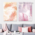 Fleck Pattern Marble Abstract Minimalist Modern Framed Stretched Painting Image Two Piece Wall Art Set Canvas Prints For Room Decor
