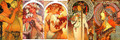 Four Seasons Alphonse Mucha Poster