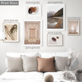 Moroccan Enter Way Abstract Scandinavian Photograph Landscape 6 Piece Set Canvas Print for Room Wall Art Outfit