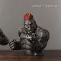Indignant Gorilla Animal Modern Figurine Resin Famous Sculpture For Room Decor