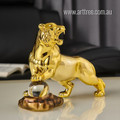 Tiger Roar Animal Figurine Statue Modern Resin Contemporary Sculpture For House Decoration