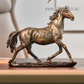 Running Horse Resin Art Retro Animal Sculptures For Sale For House Decoration
