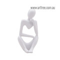 White Person Abstract Figure Resin Material Nordic Statue Modern Famous Sculptures For Sale Office Interior Decoration